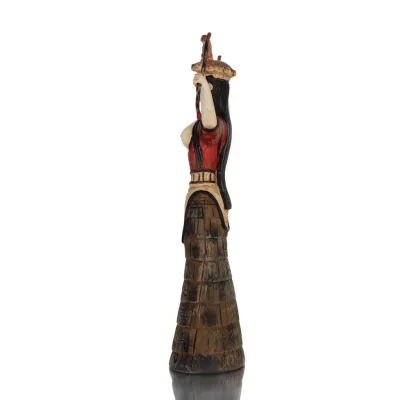 Snake Goddess, Goddess of Fertility 24cm Full Alabaster Statyette, minoisk civilisation, antikens Grekland Polyester 4 - grifon.