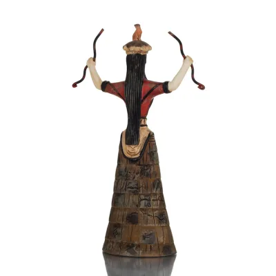 Snake Goddess, Goddess of Fertility 24cm Full Alabaster Statyette, minoisk civilisation, antikens Grekland Polyester 5 - grifon.
