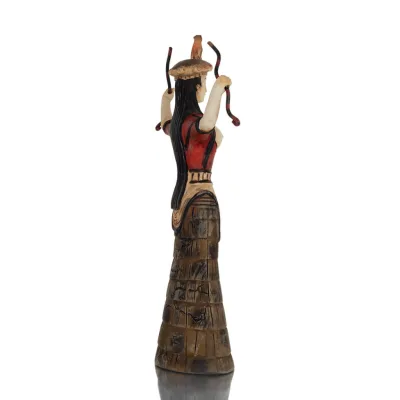 Snake Goddess, Goddess of Fertility 24cm Full Alabaster Statyette, minoisk civilisation, antikens Grekland Polyester 6 - grifon.
