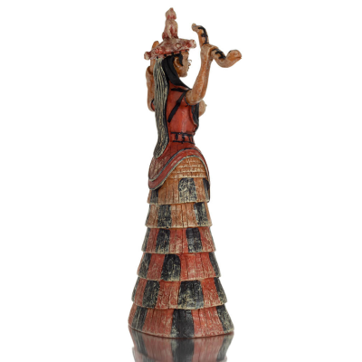 Snake Goddess, Goddess of Fertility 30cm Full Alabaster Statyette, Minoisk Civilisation, Antika Grekland Polyester 5 - grifon.se