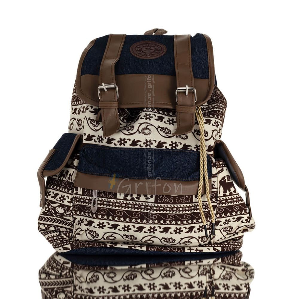 Backpack with Rose Fabric and bags 1 - grifon.se 