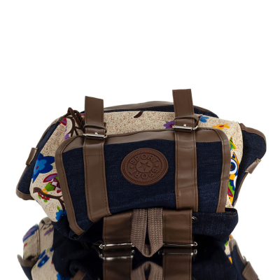 Ryggsäck med blommor Tyg och väskor 8 - grifon.se 