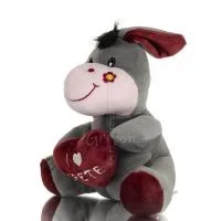 Donkey Sitting Plush Soft Cuddly Plush Toy Stuffed Animal for Kids 22cm I LOVE CRETE Soft and other toys 2 - grifon.se 