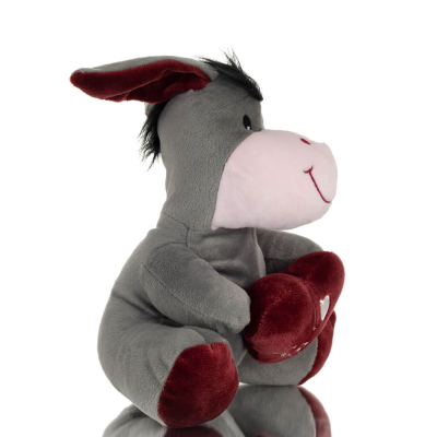Donkey Sitting Plush Soft Cuddly Plush Toy Stuffed Animal for Kids 22cm I LOVE CRETE Soft and other toys 5 - grifon.se 
