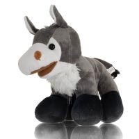 Donkey Standing Plush Soft Cuddly Plush Toy Stuffed Animal for Kids 25cm I LOVE CRETE Soft and other toys 4 - grifon.se 