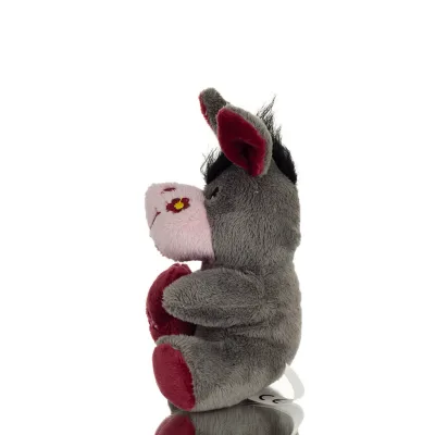Donkey Sitting Plush Soft Cuddly Plush Toy Stuffed Animal for Kids 12cm I LOVE GREECE Soft and other toys 3 - grifon.se 