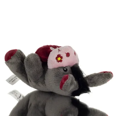 Donkey Sitting Plush Soft Cuddly Plush Toy Stuffed Animal for Kids 12cm I LOVE GREECE Soft and other toys 7 - grifon.se 