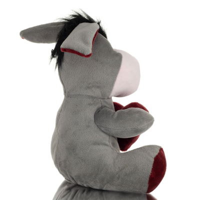 Donkey Sitting Plush Soft Cuddly Plush Toy Stuffed Animal for Kids 22cm I LOVE GREECE Soft and other toys 5 - grifon.se 