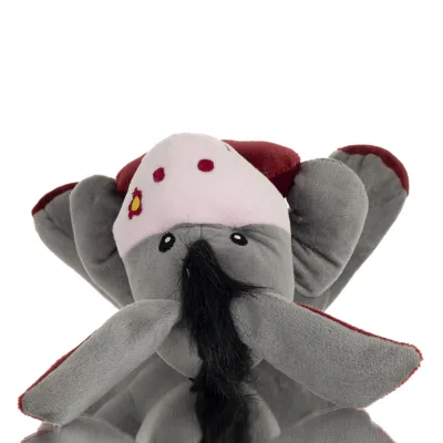 Donkey Sitting Plush Soft Cuddly Plush Toy Stuffed Animal for Kids 22cm I LOVE GREECE Soft and other toys 7 - grifon.se 