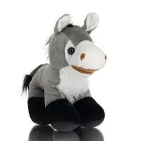 Donkey Standing Plush Soft Cuddly Plush Toy Stuffed Animal for Kids 17cm I LOVE GREECE Soft and other toys 2 - grifon.se 