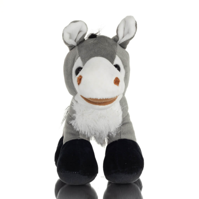 Donkey Standing Plush Soft Cuddly Plush Toy Stuffed Animal for Kids 17cm I LOVE GREECE Soft and other toys 3 - grifon.se 