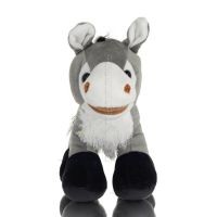 Donkey Standing Plush Soft Cuddly Plush Toy Stuffed Animal for Kids 17cm I LOVE GREECE Soft and other toys 3 - grifon.se 