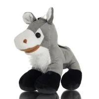 Donkey Standing Plush Soft Cuddly Plush Toy Stuffed Animal for Kids 17cm I LOVE GREECE Soft and other toys 4 - grifon.se 