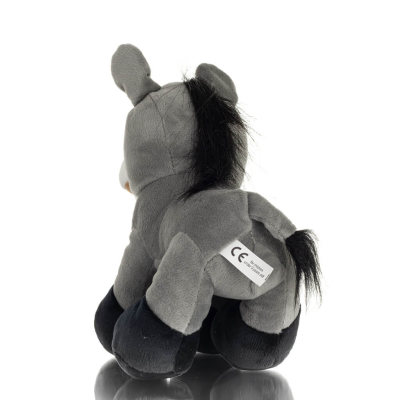 Donkey Standing Plush Soft Cuddly Plush Toy Stuffed Animal for Kids 17cm I LOVE GREECE Soft and other toys 5 - grifon.se 