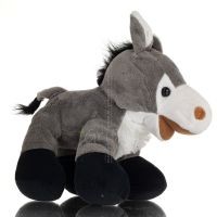 Donkey Standing Plush Soft Cuddly Plush Toy Stuffed Animal for Kids 25cm I LOVE GREECE Soft and other toys 1 - grifon.se 