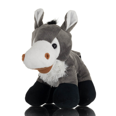 Donkey Standing Plush Soft Cuddly Plush Toy Stuffed Animal for Kids 25cm I LOVE GREECE Soft and other toys 3 - grifon.se 