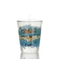 Transparent glas snapsglas med Kretatryck, kök, raki, tsikoudia, snapsglas Kök & glas 1 - grifon.se 
