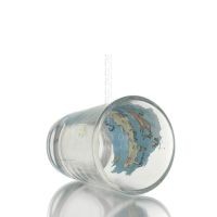 Transparent glass shot glass with Crete print, kitchen, raki, tsikoudia, shot glass Kitchen & glasses 3 - grifon.se 