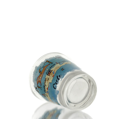 Transparent glas snapsglas med Kretatryck, kÃ¶k, raki, tsikoudia, snapsglas KÃ¶k & glas 4 - grifon.se 