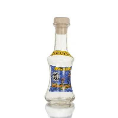 Transparent glass carafe with print, kitchen, raki, tsikoudia Kitchen & glasses 49 - grifon.se 