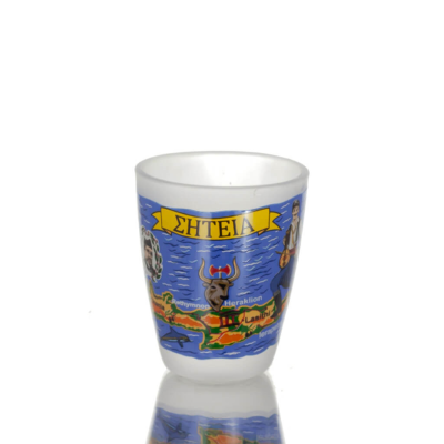 Karaff Set med 2 shots genomskinligt glas med tryck, kÃ¶k, raki, tsikoudia KÃ¶k & glas 5 - grifon.se 