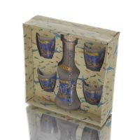 Carafe Set of 4 shots transparent glass with print, kitchen, raki, tsikoudia Kitchen & glasses 1 - grifon.se 