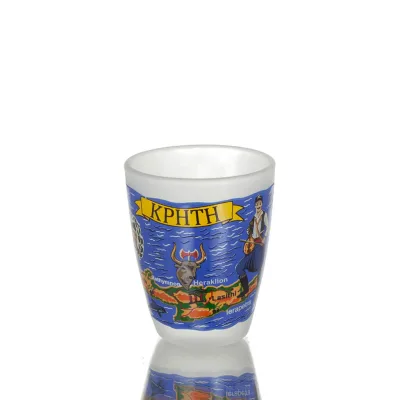 Karaff Set med 4 shots genomskinligt glas med tryck, kök, raki, tsikoudia Kök & glas 5 - grifon.se 