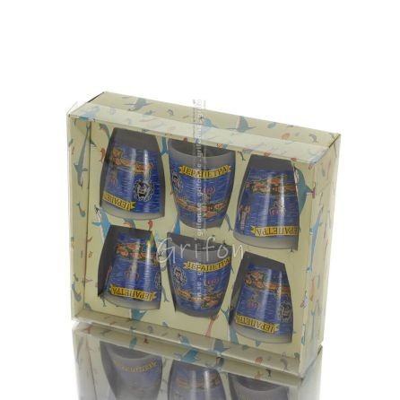 Shot glasses Set of 6 pcs transparent glass with print, kitchen, raki, tsikoudia, shot glass Kitchen & glasses 1 - grifon.se