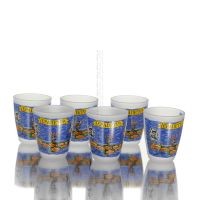 Shot glasses Set of 6 pcs transparent glass with print, kitchen, raki, tsikoudia, shot glass Kitchen & glasses 2 - grifon.se 
