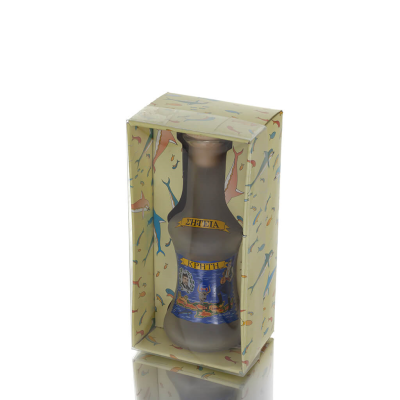 Carafe in a transparent glass box with a print, kitchen, raki, tsikoudia Kitchen & glasses 1 - grifon.se 