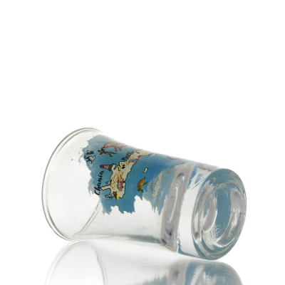 Transparent glass shot glass with Crete print 7cm, kitchen, raki, tsikoudia, shot glass Kitchen & glasses 6 - grifon.se 