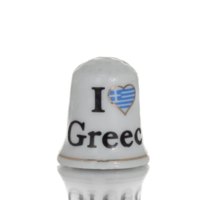 Δαχτυλήθρες Ραπτικής με Greece στάμπα, New Bone China σαν πορσελάνη Κουζίνας κ υαλικά 1 - grifon.se 