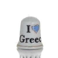 Δαχτυλήθρες Ραπτικής με Greece στάμπα, New Bone China σαν πορσελάνη Κουζίνας κ υαλικά 1 - grifon.se 