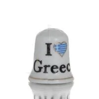 Sewing thimbles with Greece print, New Bone China like porcelain Kitchen & glasses 1 - grifon.se 