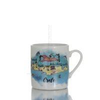 Mug, Cup with Crete 5.5x5cm 80cc, New Bone China like porcelain Kitchen & glasses 1 - grifon.se 
