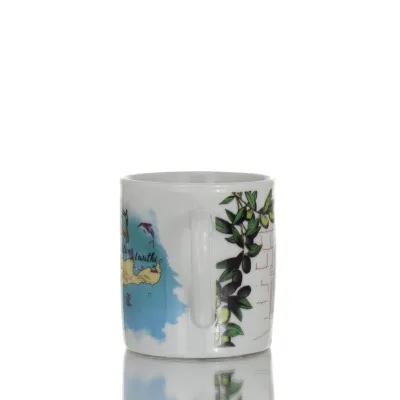 Mug, Cup with Crete 5.5x5cm 80cc, New Bone China like porcelain Kitchen & glasses 4 - grifon.se 