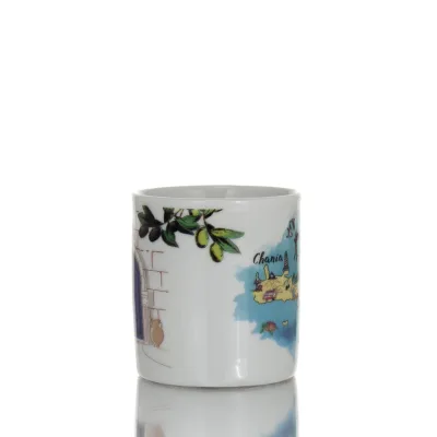Mugg, kopp med Kreta 5,5x5cm 80cc, New Bone China-liknande porslin Kök & glas 5 - grifon.se 