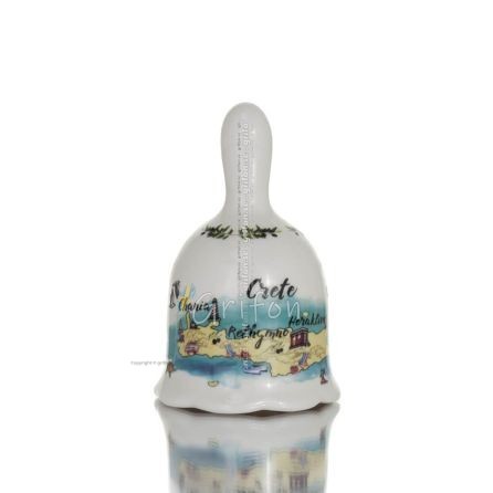 Bell with Crete print 8.5cm New Bone China like porcelain, decorative Kitchen & glasses 1 - grifon.se