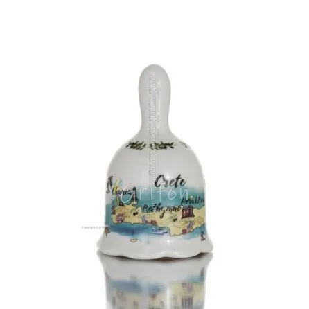 Bell med Kreta-tryck 8,5cm New Bone China-liknande porslin, dekorativ Kök & glas 1 - grifon.se 
