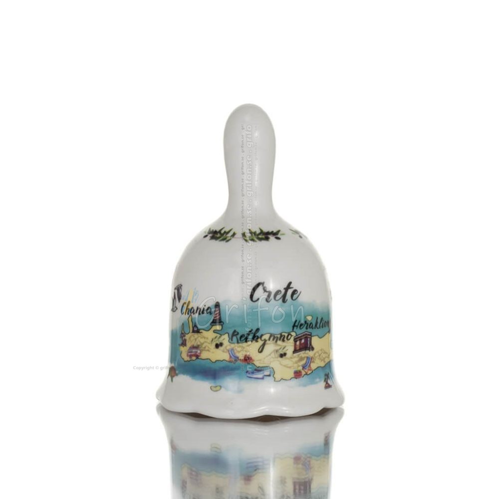 Bell with Crete print 8.5cm New Bone China like porcelain, decorative Kitchen & glasses 1 - grifon.se 