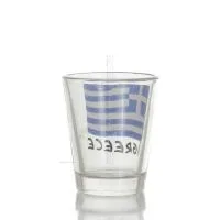 Klart glas 6 cm snapsglas med flaggtryck, kök, raki, tsikoudia, snapsglas Kök & glas 2 - grifon.se 