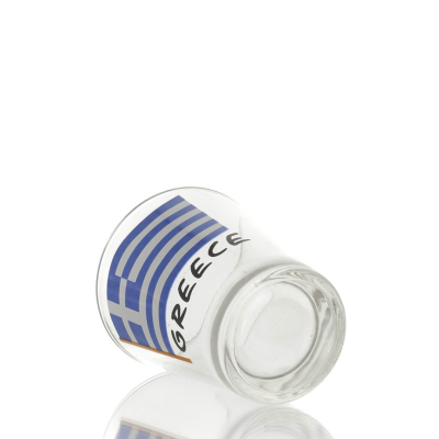 Klart glas 6 cm snapsglas med flaggtryck, kÃ¶k, raki, tsikoudia, snapsglas KÃ¶k & glas 4 - grifon.se 