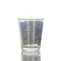 Transparent glass 6cm shot glass with Parthenon print, kitchen, raki, tsikoudia, shot glass Kitchen & glasses 2 - grifon.se 