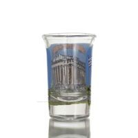 Transparent glass shot glass 7cm with Parthenon print, kitchen, raki, tsikoudia, shot glass Kitchen & glasses 2 - grifon.se 