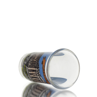 Transparent glass shot glass 7cm with Parthenon print, kitchen, raki, tsikoudia, shot glass Kitchen & glasses 3 - grifon.se 