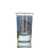 Klart glas blÃ¥tt 7 cm snapsglas med Parthenontryck, kÃ¶k, raki, tsikoudia, snapsglas KÃ¶k & glas 2 - grifon.se 