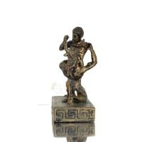 Theseus & Minotaur: The Last Battle of One, Minoan Civilization 11.5cm Full Alabaster Statuette, Ancient Greece Polyester 2 - gr