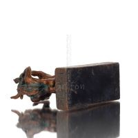 Theseus & Minotaur: The Last Battle of One, Minoan Civilization 16cm Full Alabaster Statyette, Antika Grekland Polyester 7 - gri