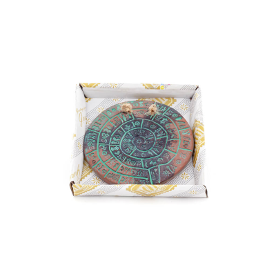 Phaistos Disc: The Unsolved Mystery, Hängande liten 9 cm alabaster, minoisk kultur, väggmonterad, antikens Grekland Polyester 4 