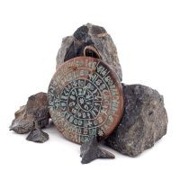 Phaistos Disc: The Unsolved Mystery, Hanging Large 13cm Alabaster, Minoan Culture, Wall Mounted, Antikens Grekland Polyester 1 -